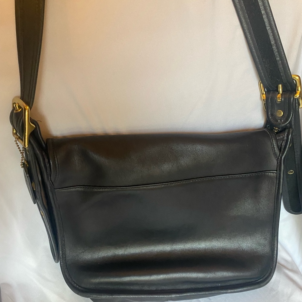 VTG Coach PATRICIA LEGACY Messenger/Satchel Bag in Soft Black Leather #9951 - Picture 9 of 9